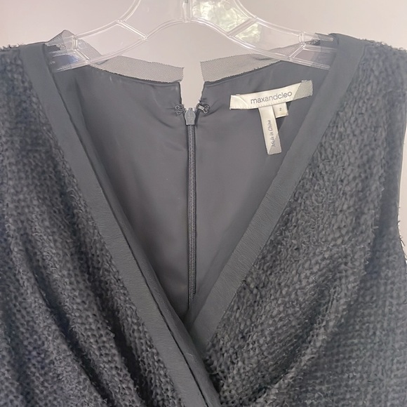 maxandcleo Size 2 Black Sleeveless Cocktail Party Dress - Picture 4 of 10
